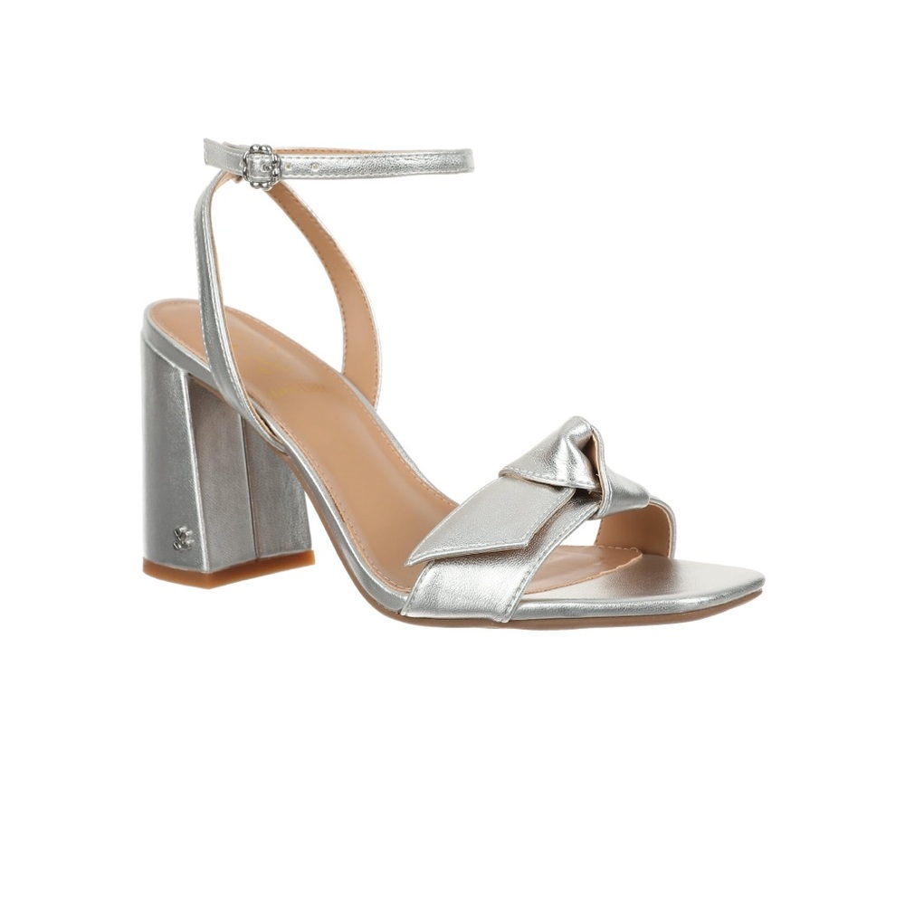 Sam & Libby Women's Jordan High Heel in Silver! It is the color of the season!